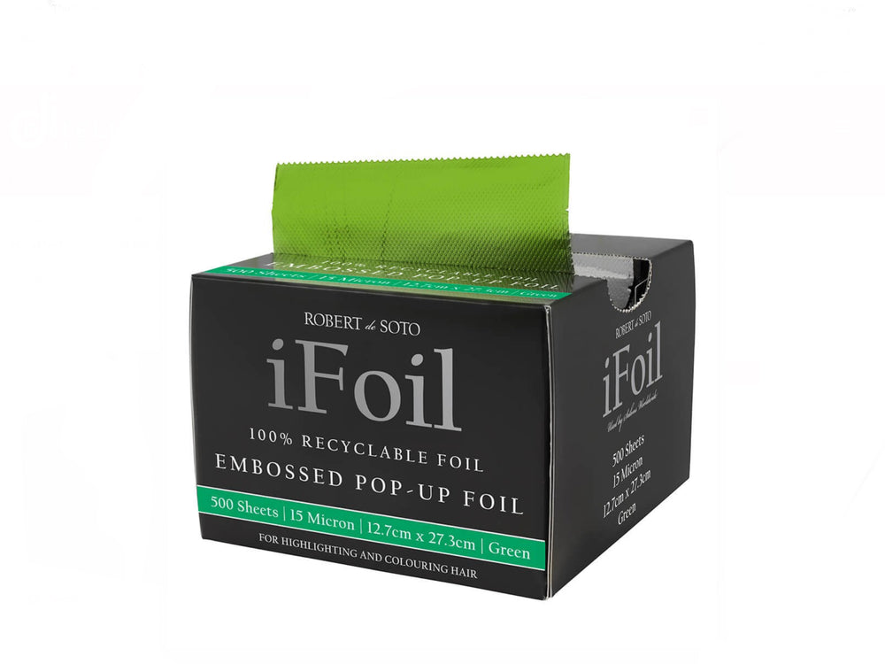 Robert de Soto iFoil Embossed Pop Up Foil 15 Micron Green 500 Sheets 12.7cm x 27.3cm