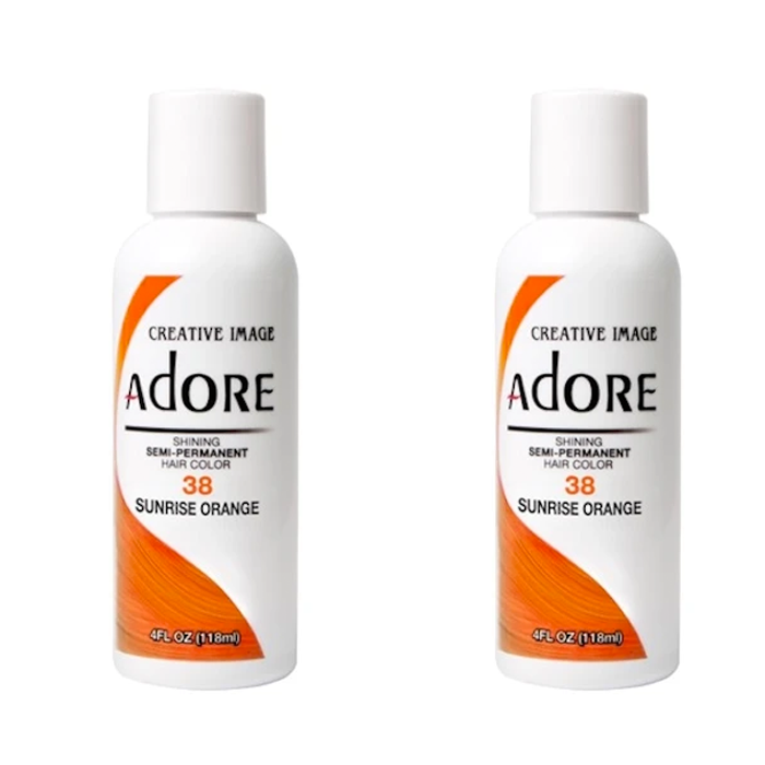 Adore Semi-Permanent Hair Colour 38 Sunrise Orange Duo (2x118mL