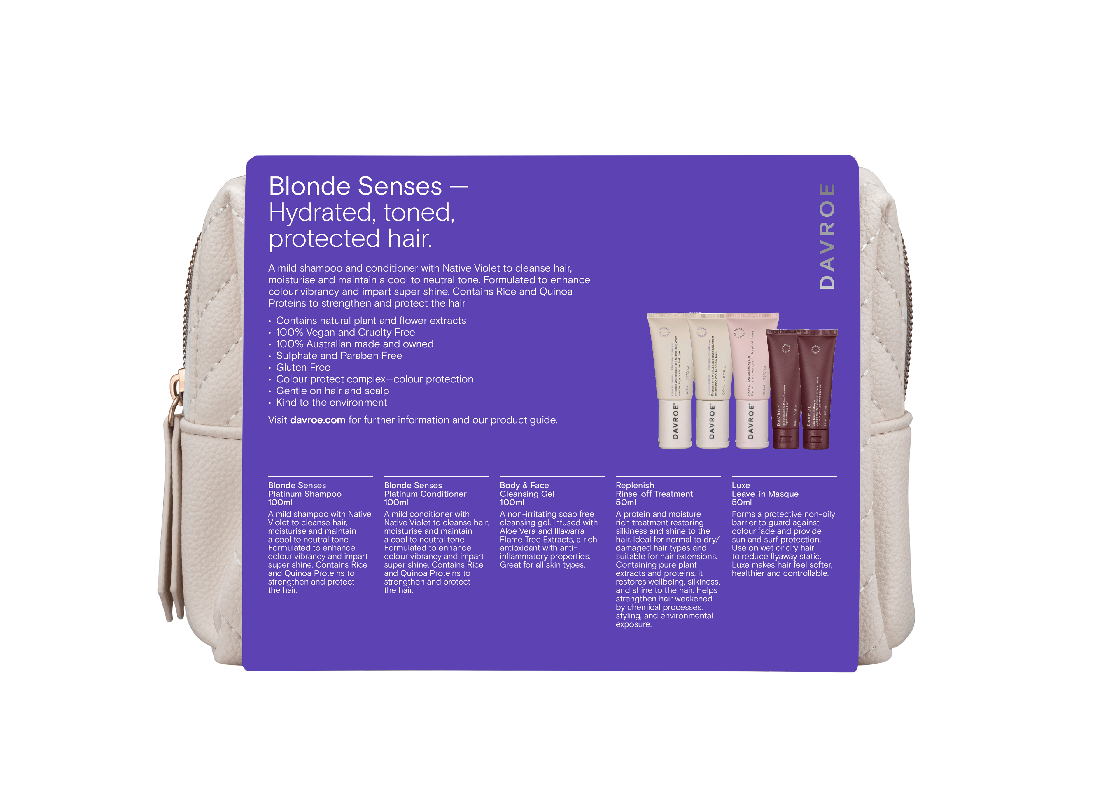 Davroe Blonde Senses Christmas Travel Pack