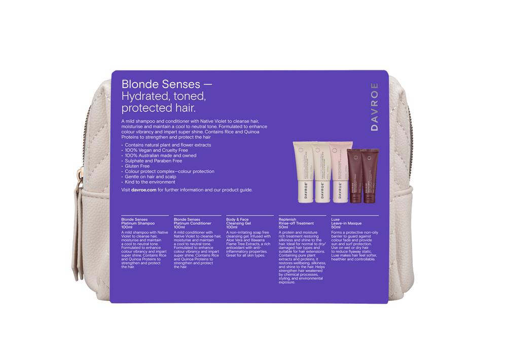 Davroe Blonde Senses Christmas Travel Pack