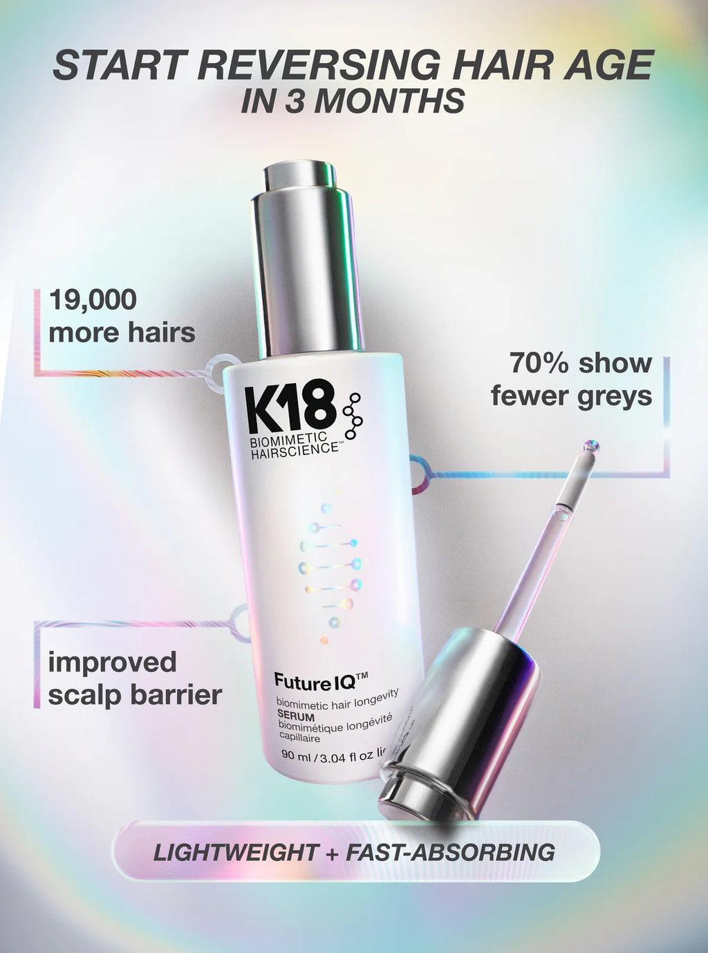 K18 FutureIQ™ biomimetic hair longevity serum
