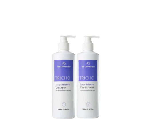 De Lorenzo Tricho Scalp Balance Cleanser & Conditioner 2x500ml Bundle