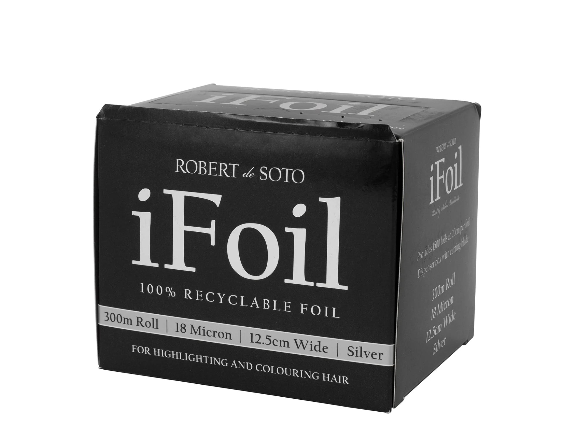 Robert de Soto iFoil Roll 18 Micron Silver 300m x 12.5cm