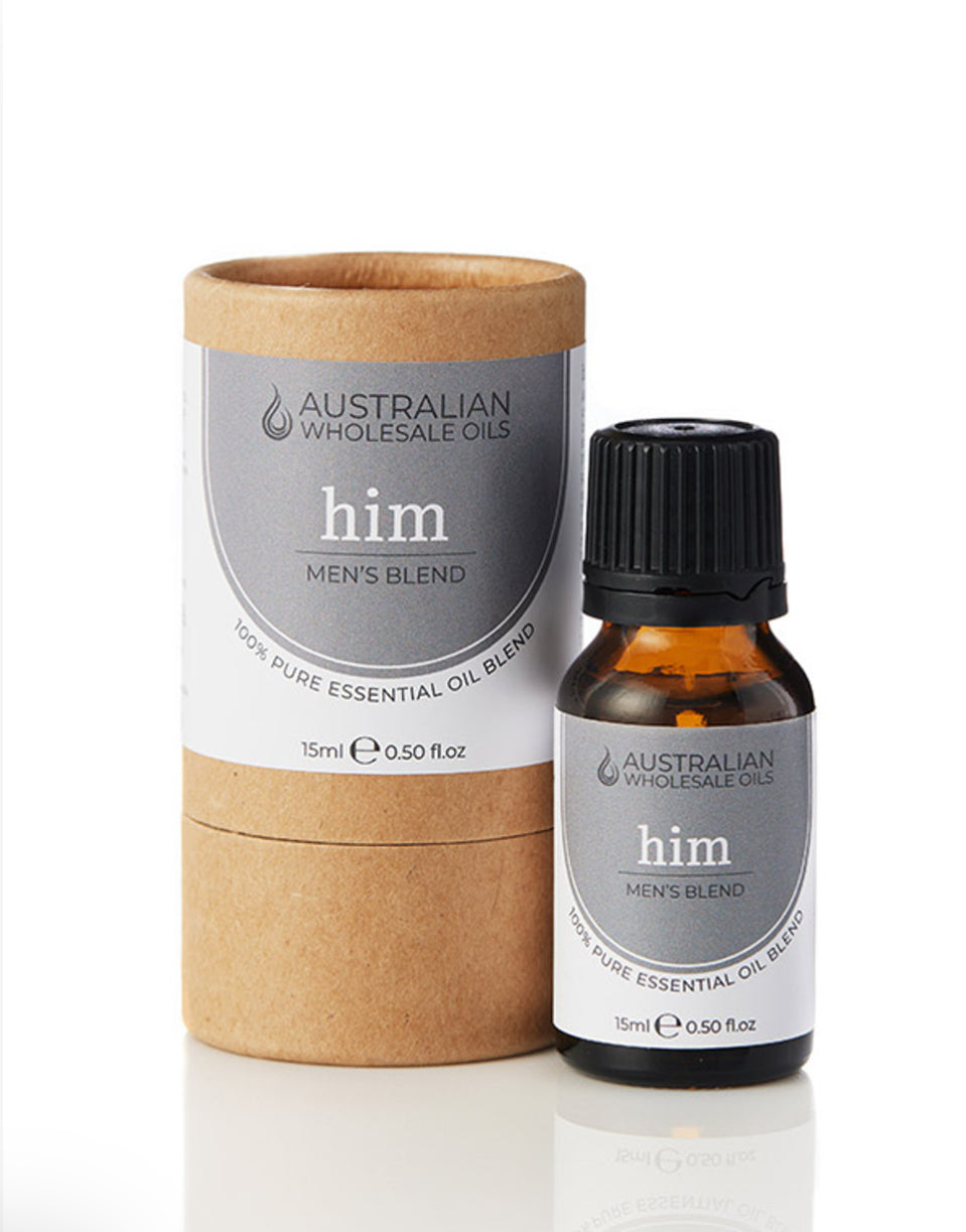 Australian Wholesale Oils HIM Essential Oil Blend - Men’s Blend 15ml
