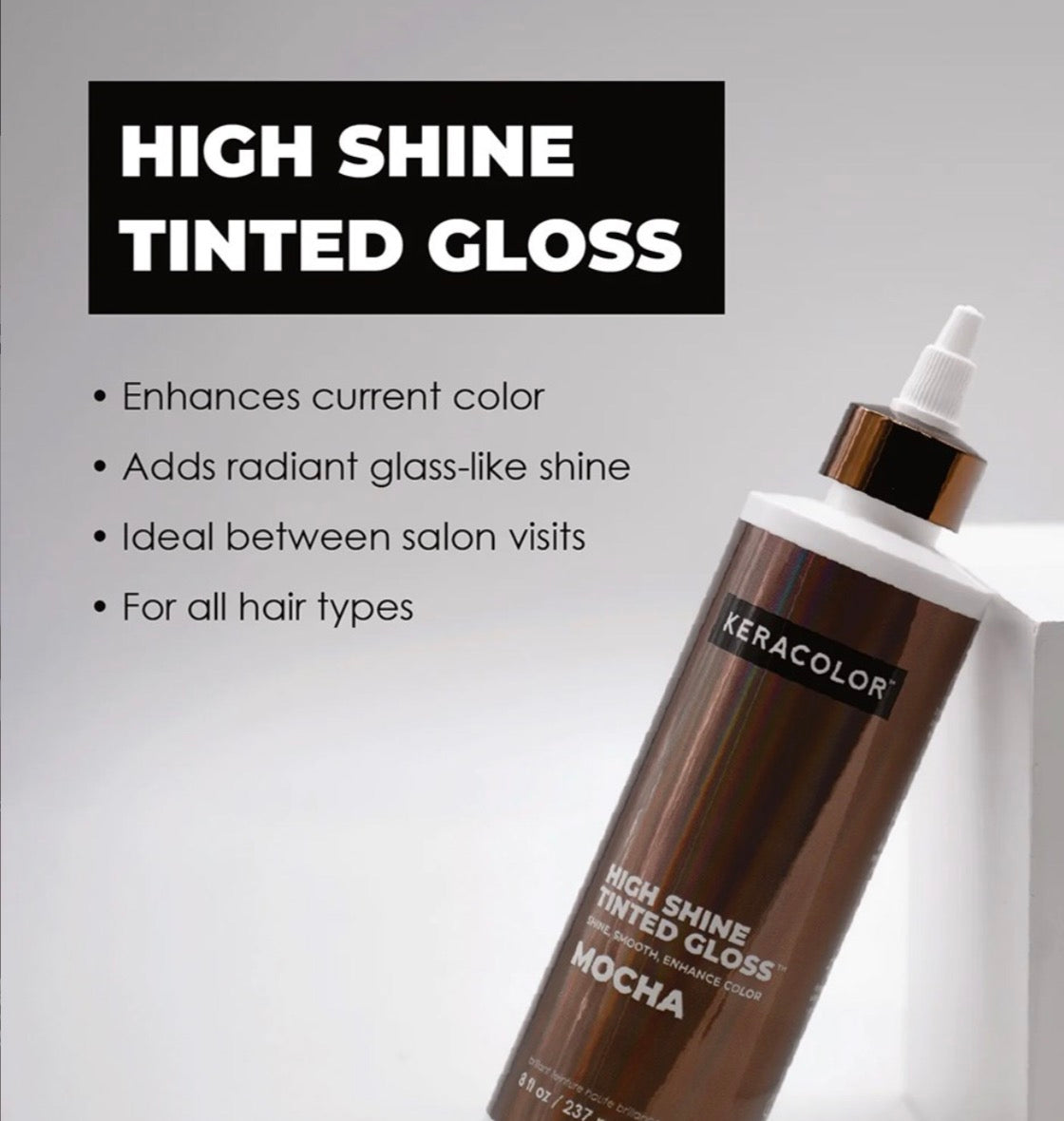 Keracolor High Shine Tinted Gloss - Mocha 237ml