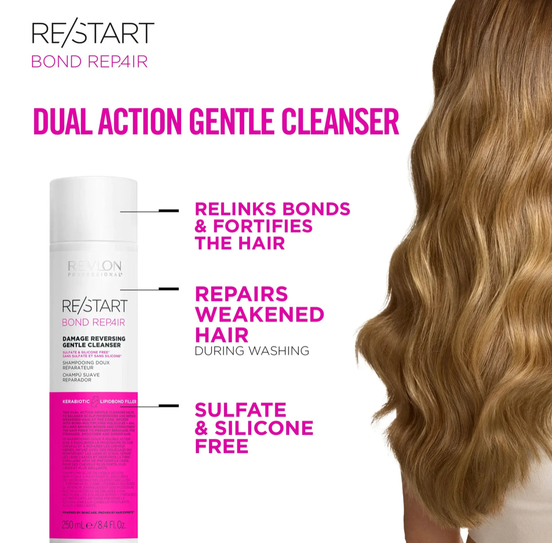 REVLON PROFESSIONAL RE/START BOND REPAIR DAMAGE REVERSING GENTLE CLEANSER 250ml
