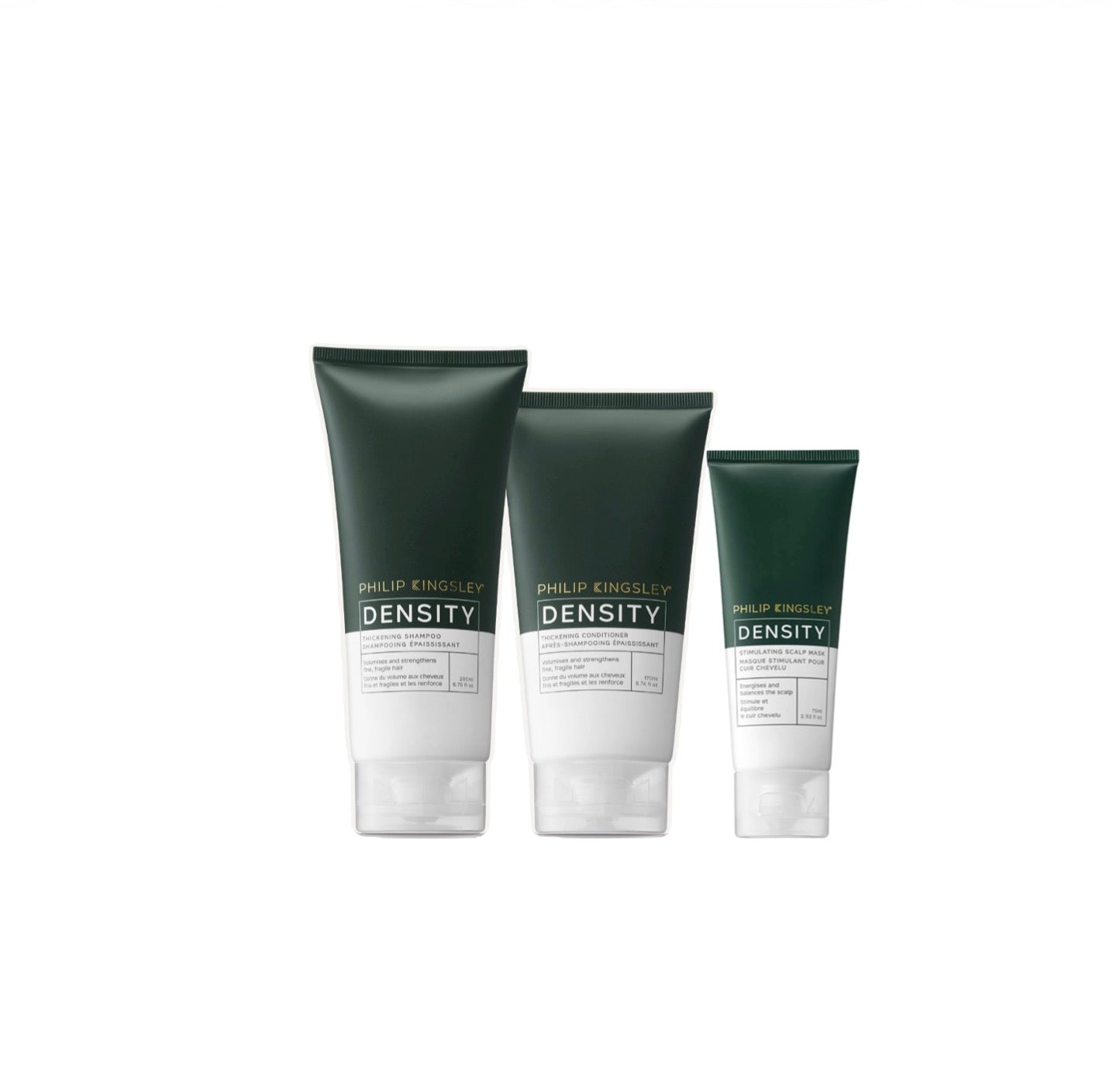 PHILIP KINGSLEY DENSITY 
Thickening Shampoo & Conditioner & Stimulating Scalp Mask