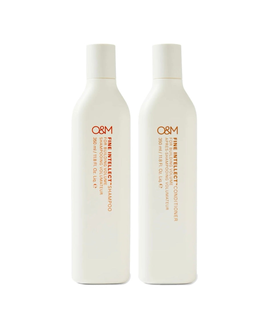 O&M Fine Intellect Shampoo and Conditioner 350ml Duo