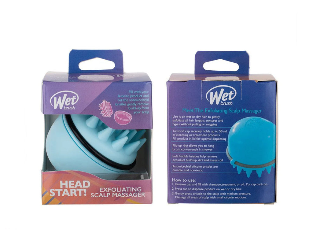 WET BRUSH HEAD START EXFOLIATING SCALP BRUSH BLUE