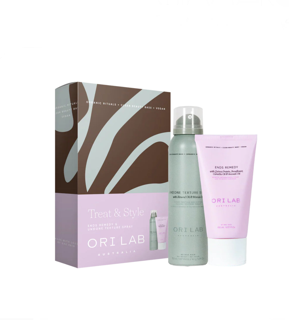 ORI LAB Treat & Style ENDS REMEDY & UNDONE TEXTURE SPRAY DUO PACK