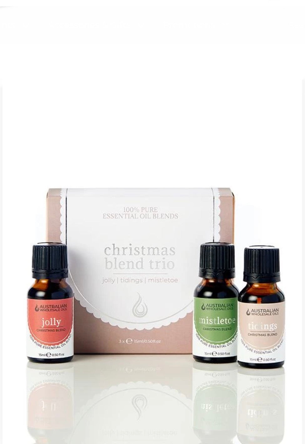Australian Wholesale Oils Christmas Essential Oil Pack - Christmas Blend Trio (3x15ml)