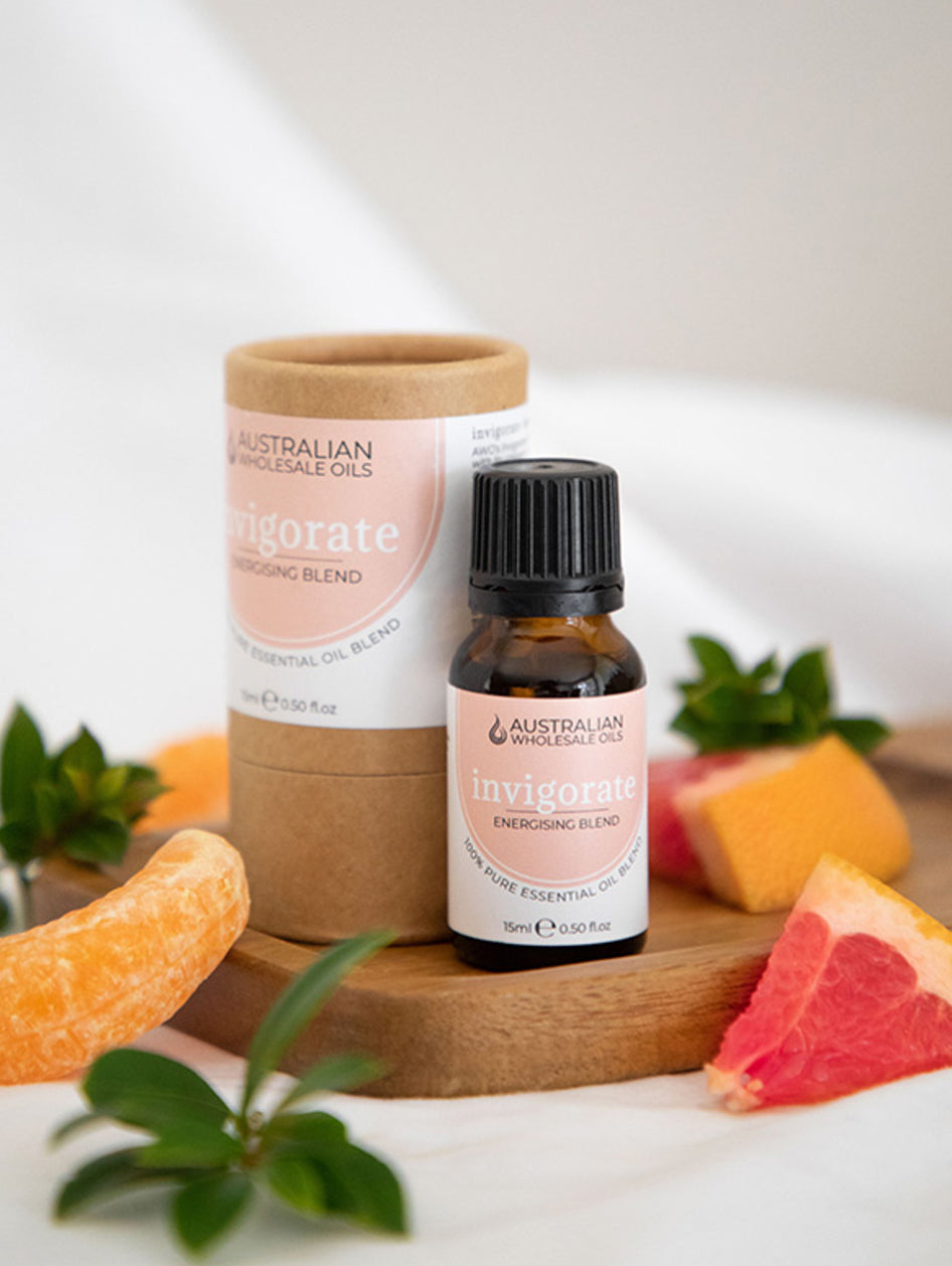 Australian Wholesale Oils INVIGORATE Essential Oil Blend - Energising Blend 15ml