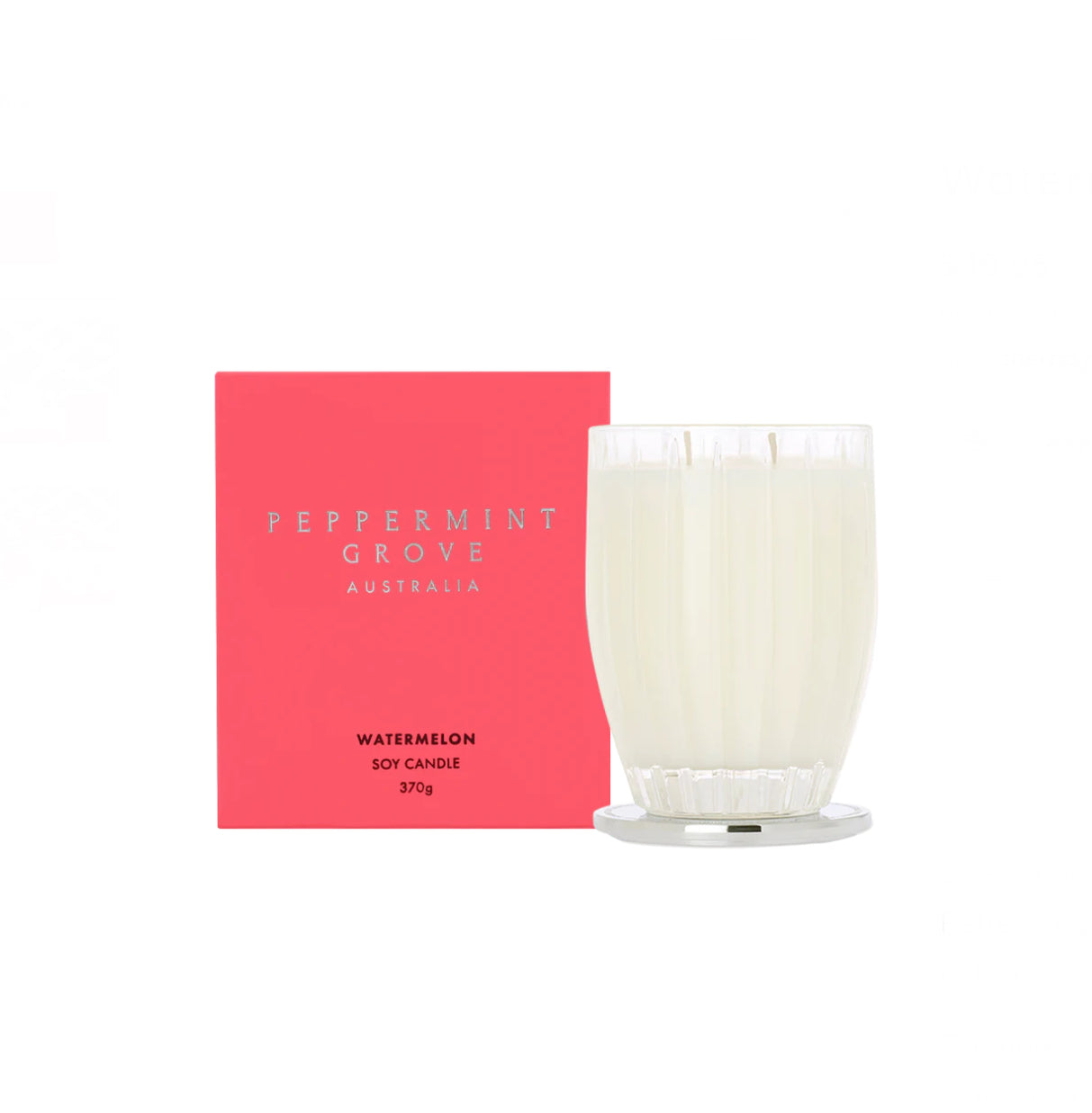 Peppermint Grove Watermelon Soy Candle 370g