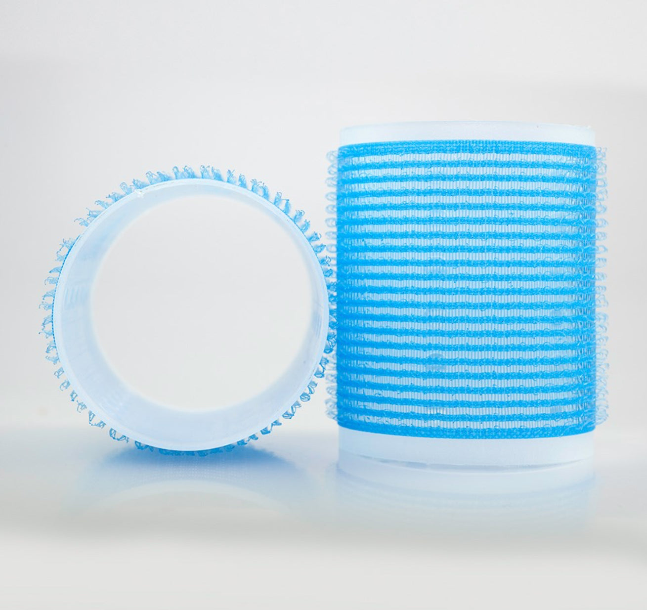 HAIR FX - Self Gripping Velcro Rollers 57mm 6pk - Light Blue