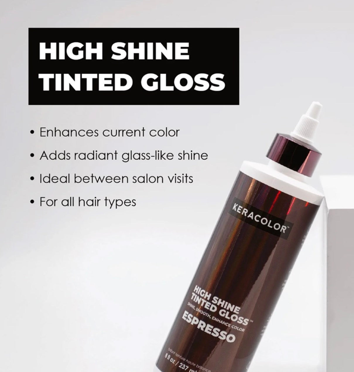 Keracolor High Shine Tinted Gloss - Espresso 237ml