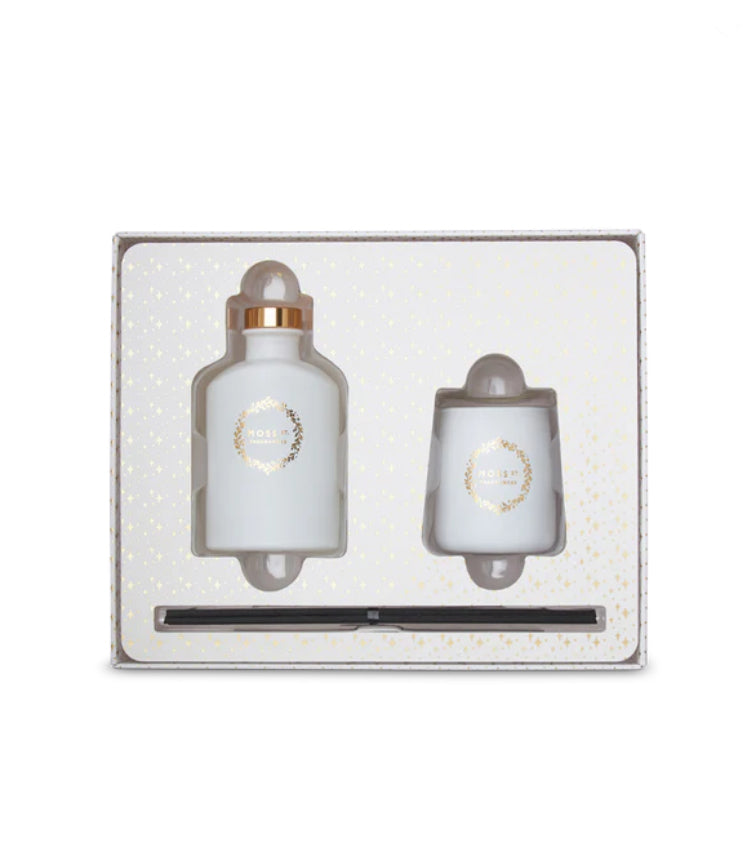 MOSS ST. Spiced Plum & Clove Mini Candle & Diffuser Gift Set