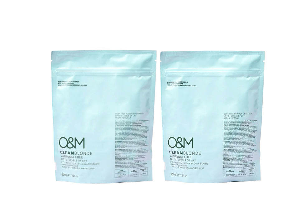 O&M CLEAN BLONDE AMMONIA FREE POWDER LIGHTENER 2x500g