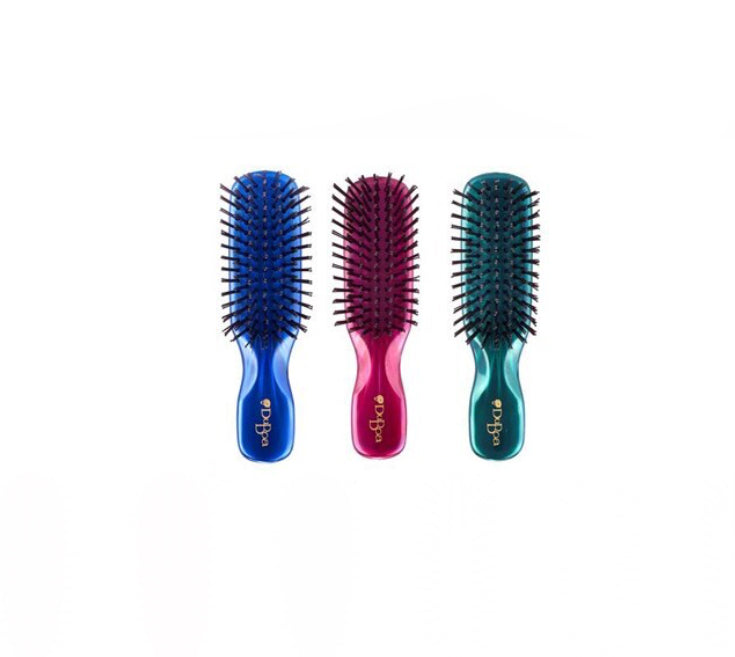 DuBoa Mini Blue, Pink, Green Hairbrush Bundle