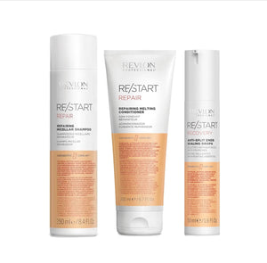 REVLON PROFESSIONAL RE/START™ REPAIR MICELLAR SHAMPOO 250ml & REPAIRING MELTING CONDITIONER 200ml & ANTI-SPLIT SEALING DROPS 50ml TRIO