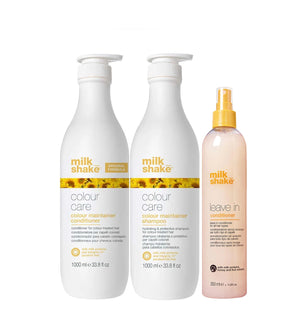 milk_shake Color Maintainer Shampoo & Conditioner + Leave In Treatment - Trio Pack (2x1L + 350ml)