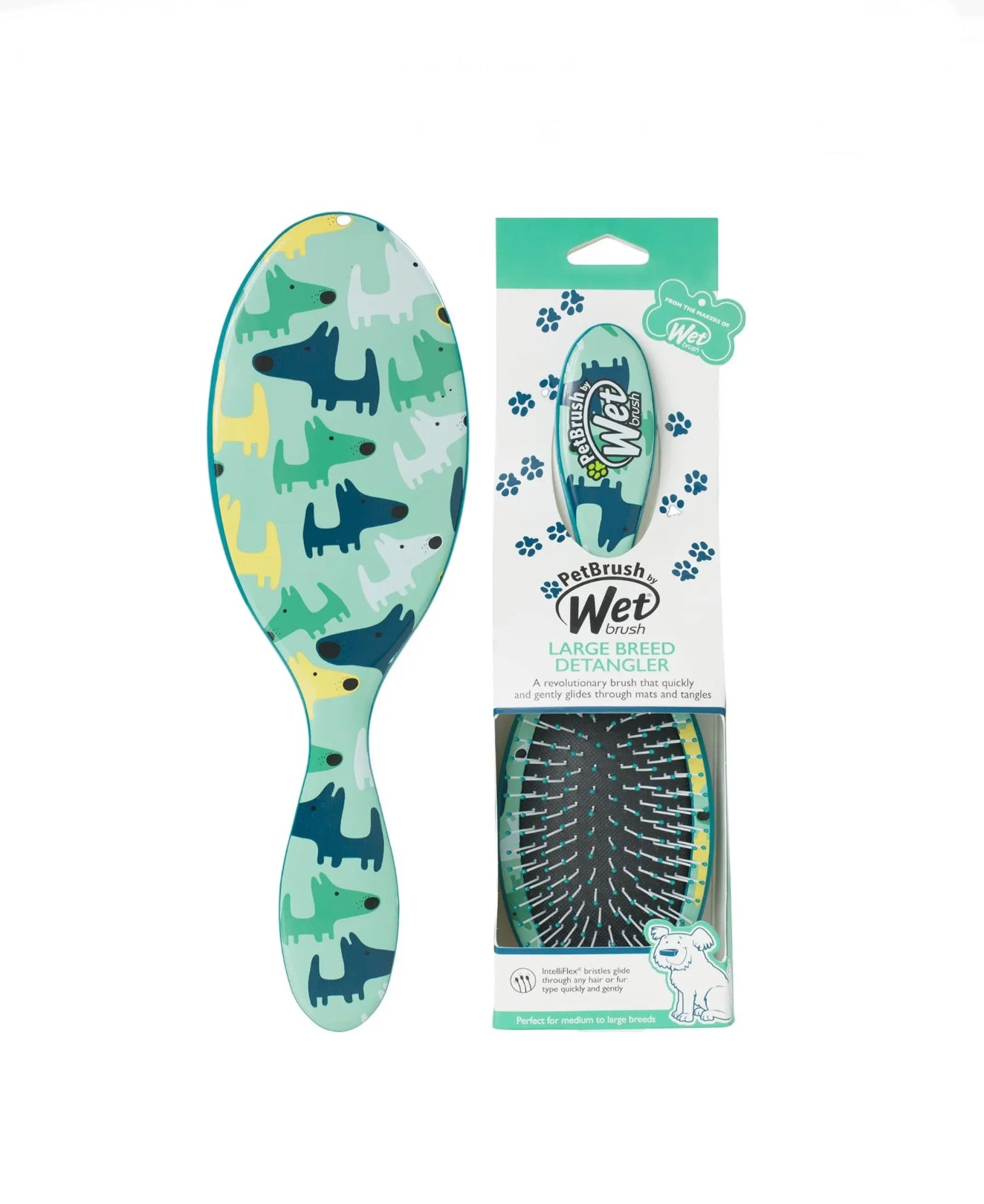 WET PET BRUSH LARGE BREED DETANGLER FOR PET