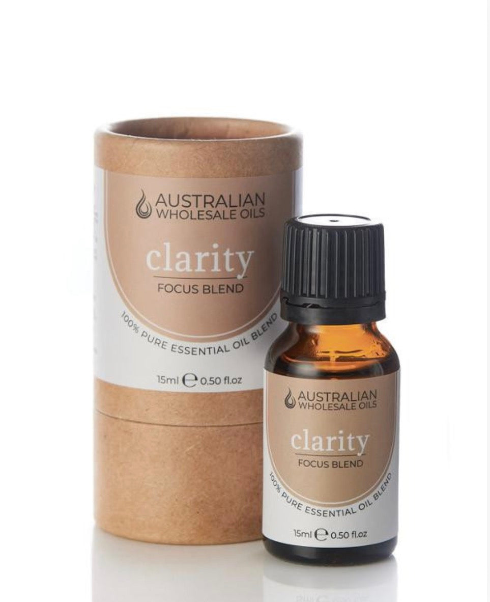 Australian Wholesale Oils CLARITY Essential Oil Blend - Focus Blend 15ml