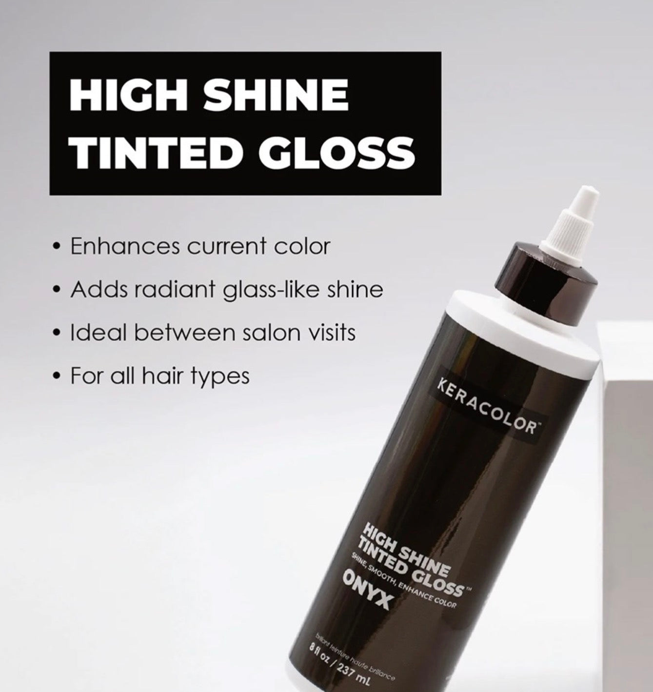 Keracolor High Shine Tinted Gloss - Onyx 237ml