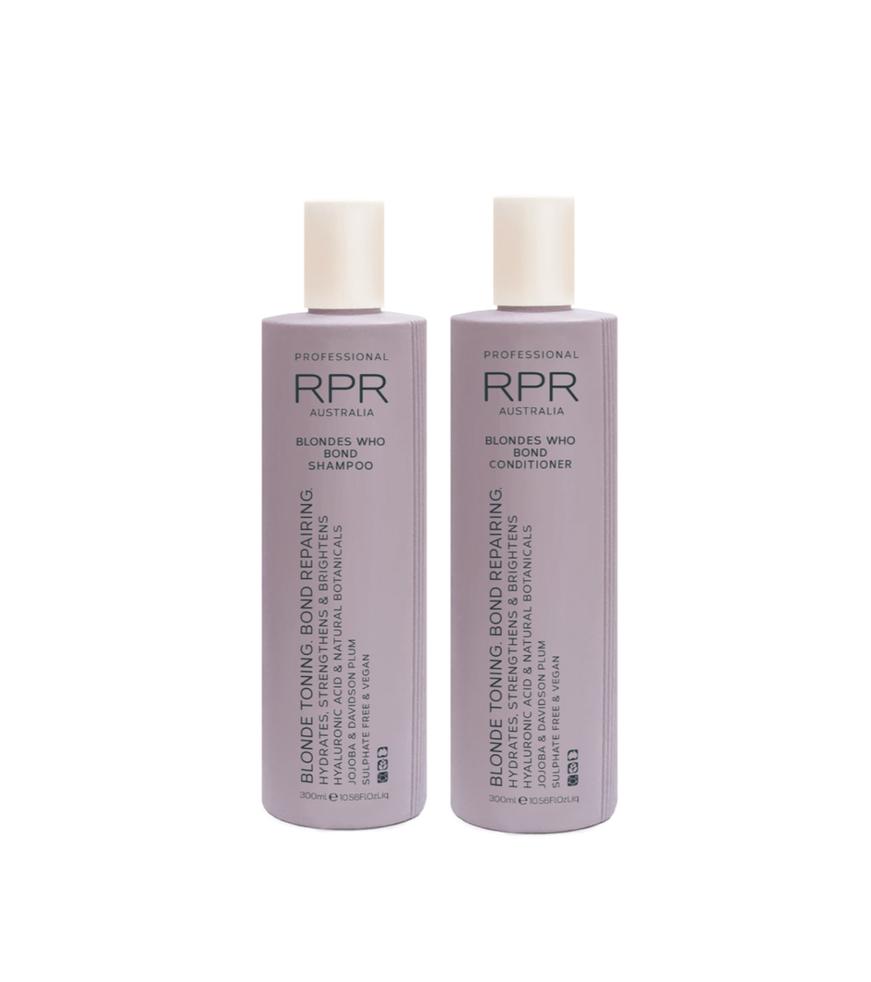 RPR PROFESSIONAL BLONDES WHO BOND SHAMPOO & CONDITIONS 2x300ML