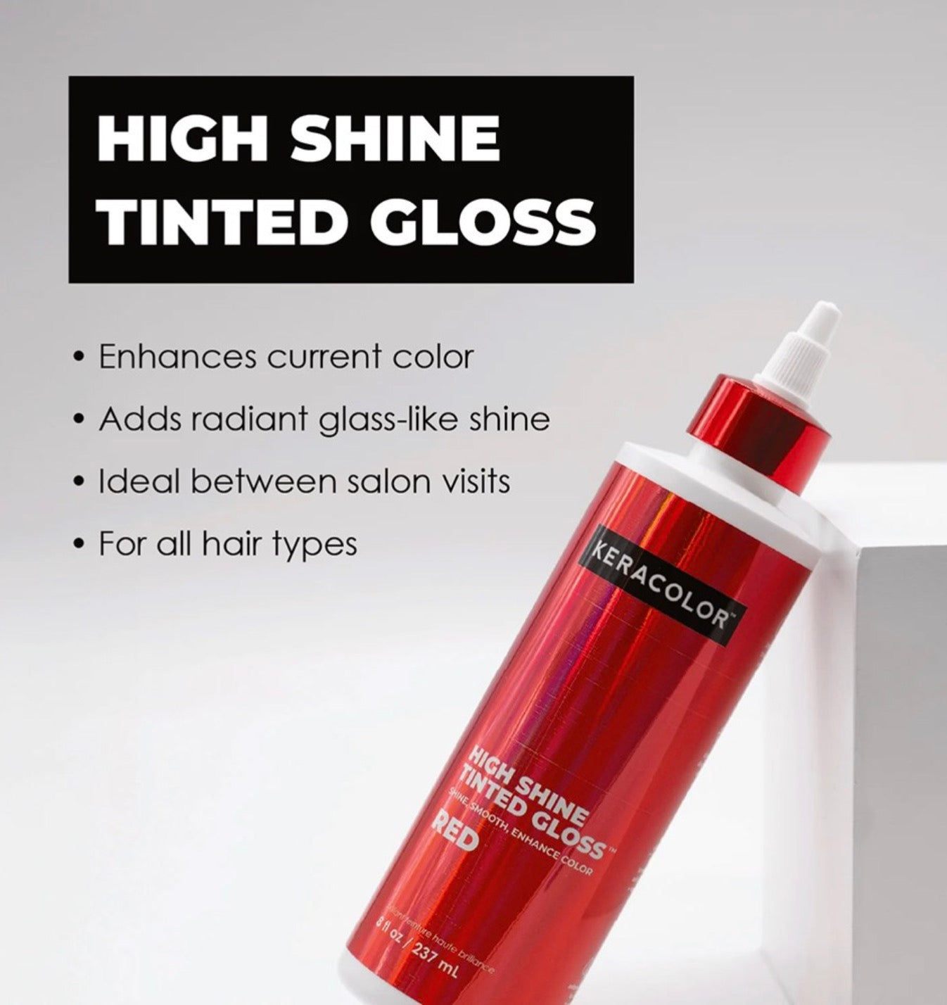 Keracolor High Shine Tinted Gloss - Red 237ml