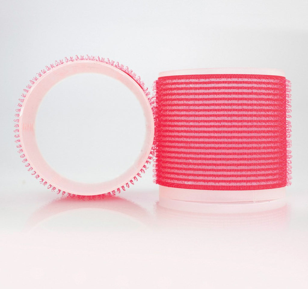 HAIR FX - Self Gripping Velcro Rollers 70mm 6pk - Red