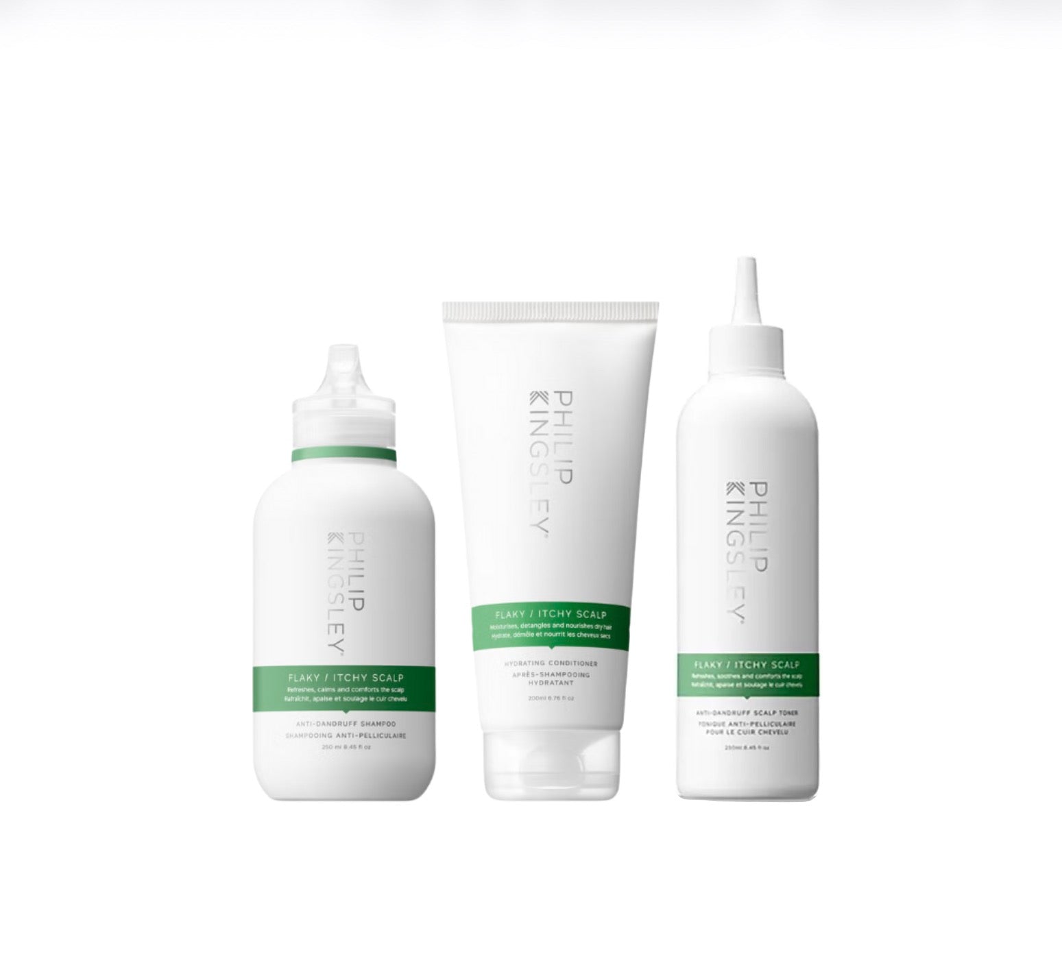 Philip Kingsley Shampoo & Conditioner & Anti-Dandruff Scalp Toner