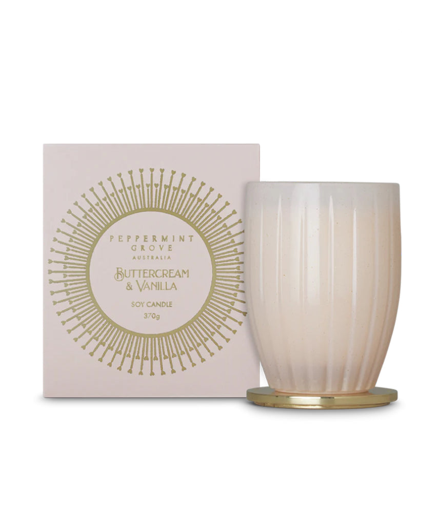 Peppermint Grove Buttercream & Vanilla Soy Candle 370g