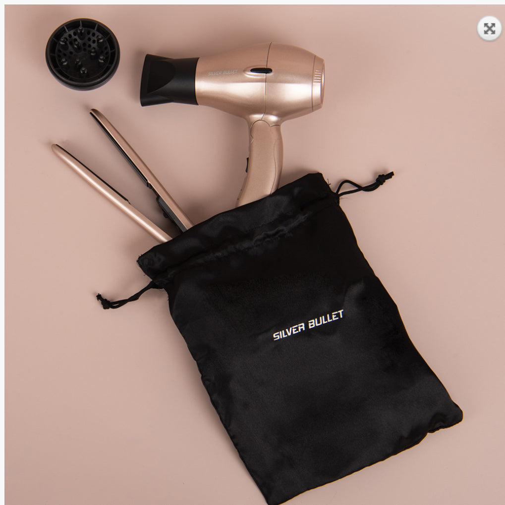 SILVER BULLET STYLEAWAY HAIR DRYER & STRAIGHTENER TRAVEL SET