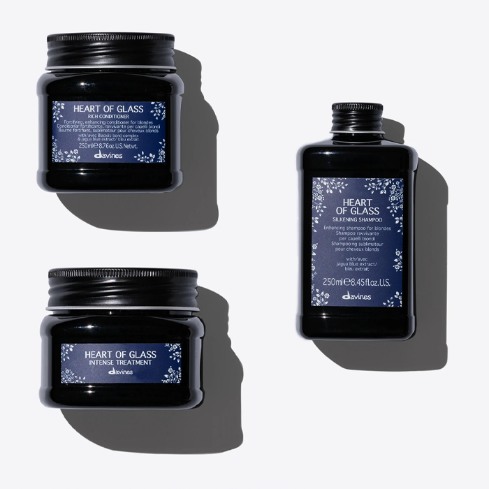 Davines Heart of Glass Shampoo &  Conditioner & Treatment Bundle