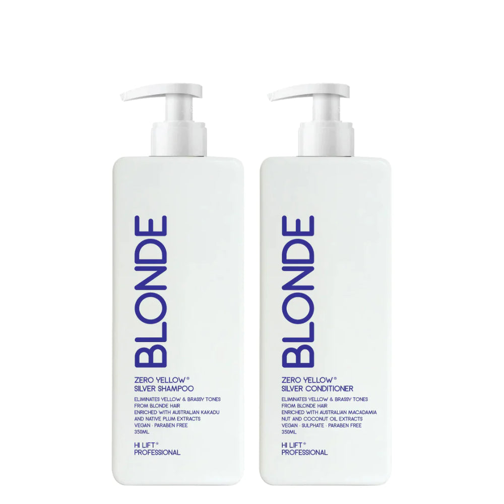 Hi Lift BLONDE Zero Yellow Shampoo & Conditioner 2x350ml