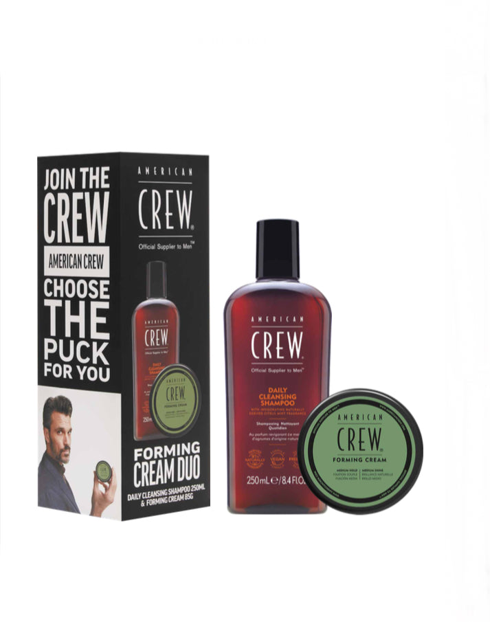 AMERICAN CREW DAILY CLEANSING SHAMPOO 250ml & FORMING CREAM 85g