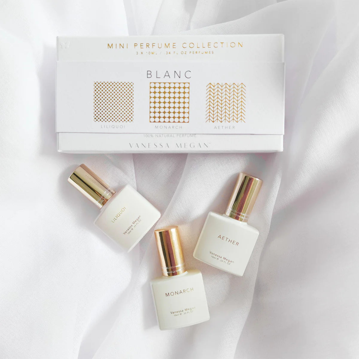 VANESSA MEGAN MINI PERFUME TRIO COLLECTION - BLANC 3x10ml