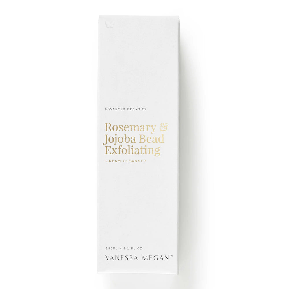 VANESSA MEGAN ROSEMARY & JOJOBA BEAD EXFOLIATING CREAM CLEANSER 180ML