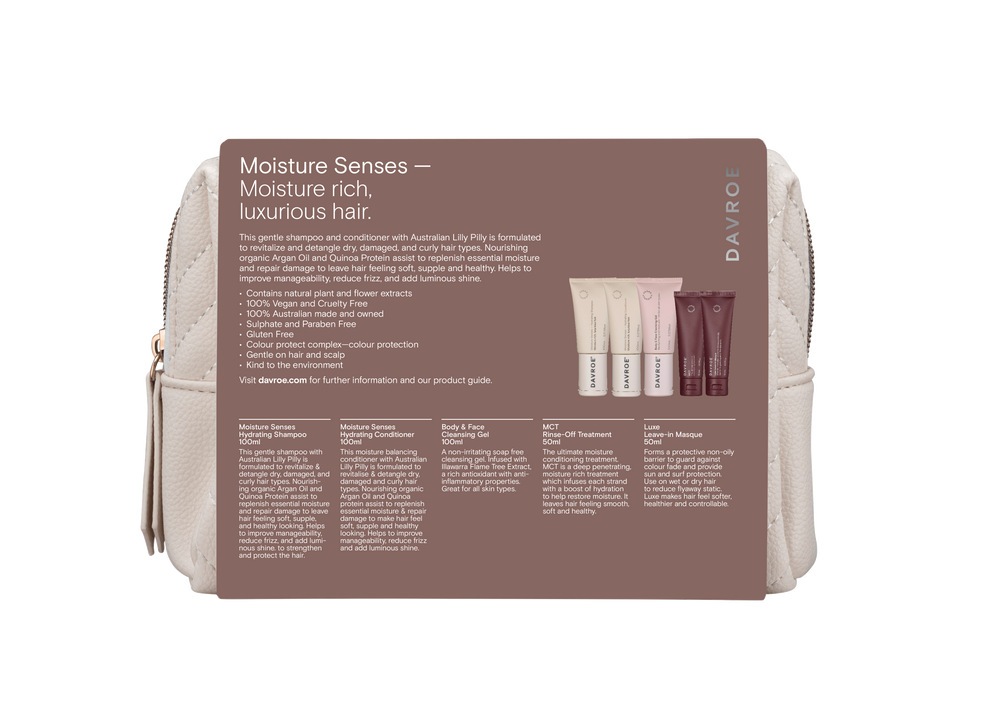 Davroe Moisture Senses Christmas Travel Pack