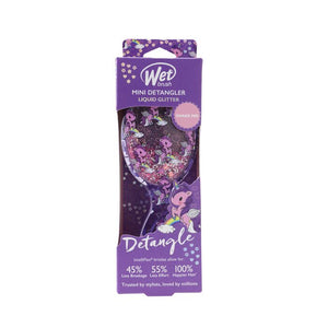 Wet Brush Mini Detangler Liquid Glitter - Unicorn Glitter