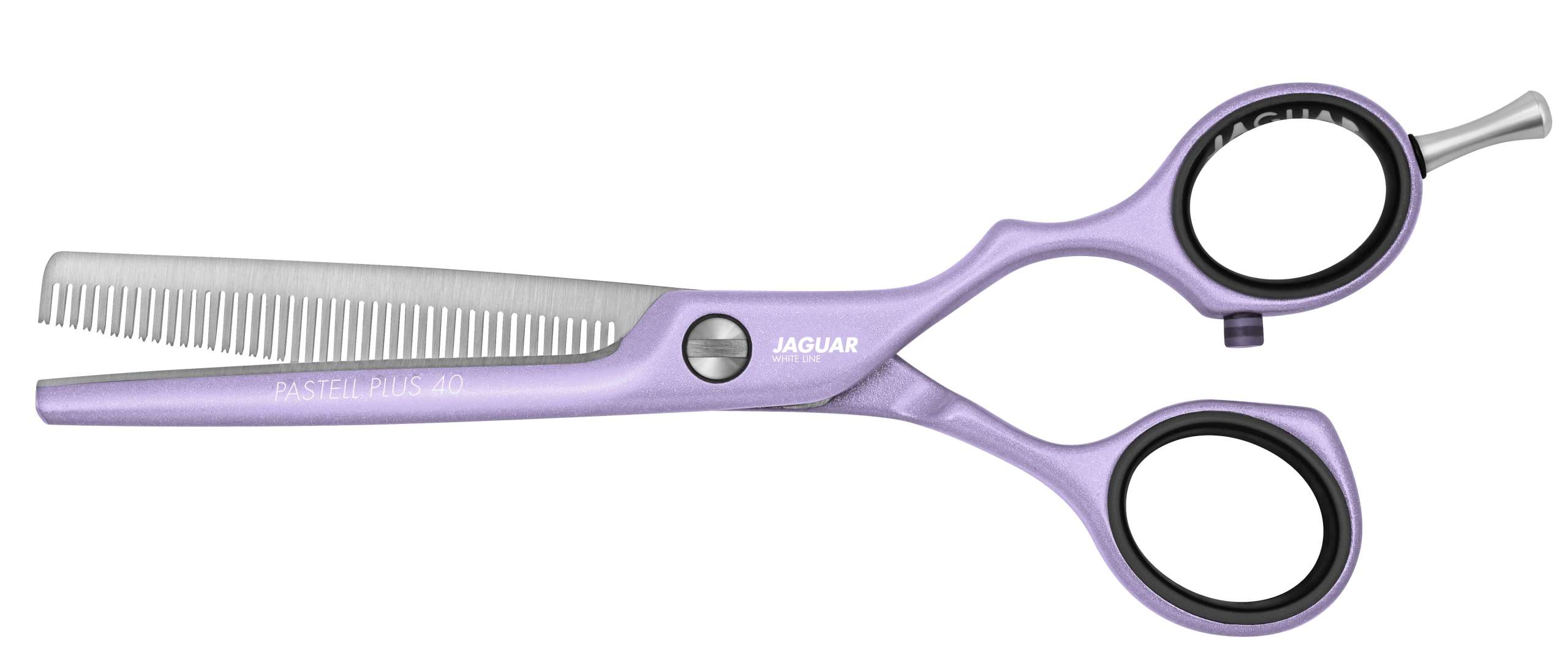 Jaguar WHITE LINE Pastell Plus Offset 40 LAVENDER 5.5" Texturing Scissor
