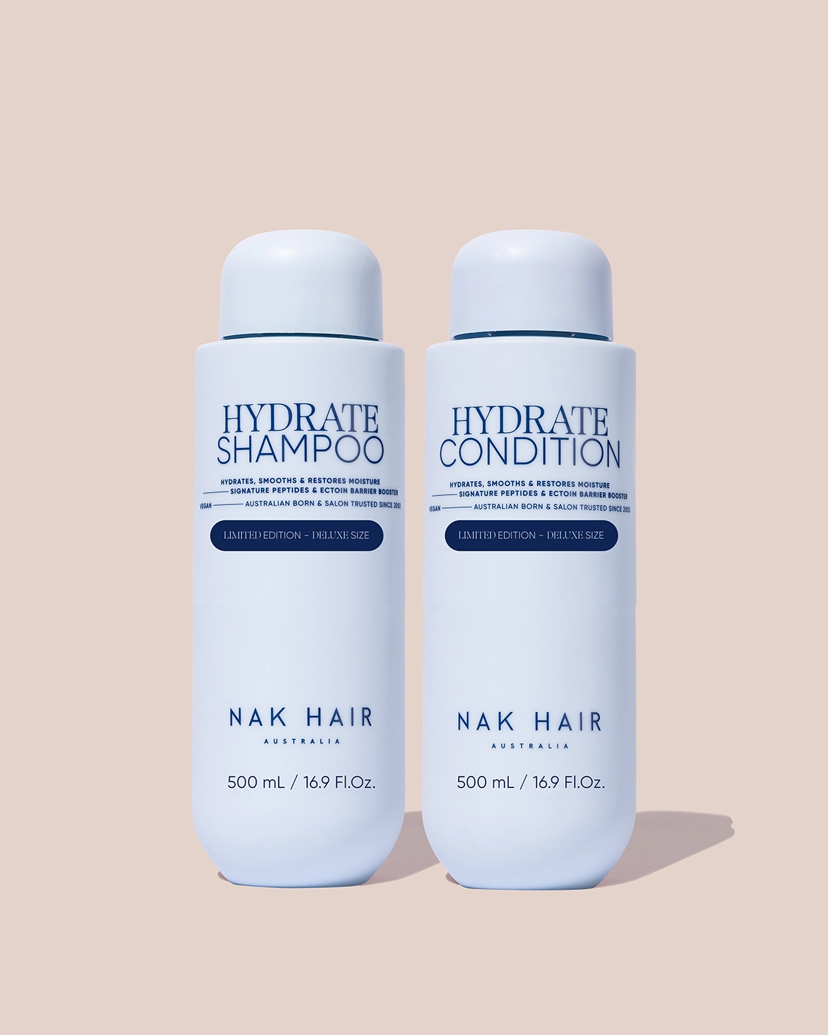 NAK HAIR Hydrate Shampoo & Condition Deluxe Size Duo 2x500ml
