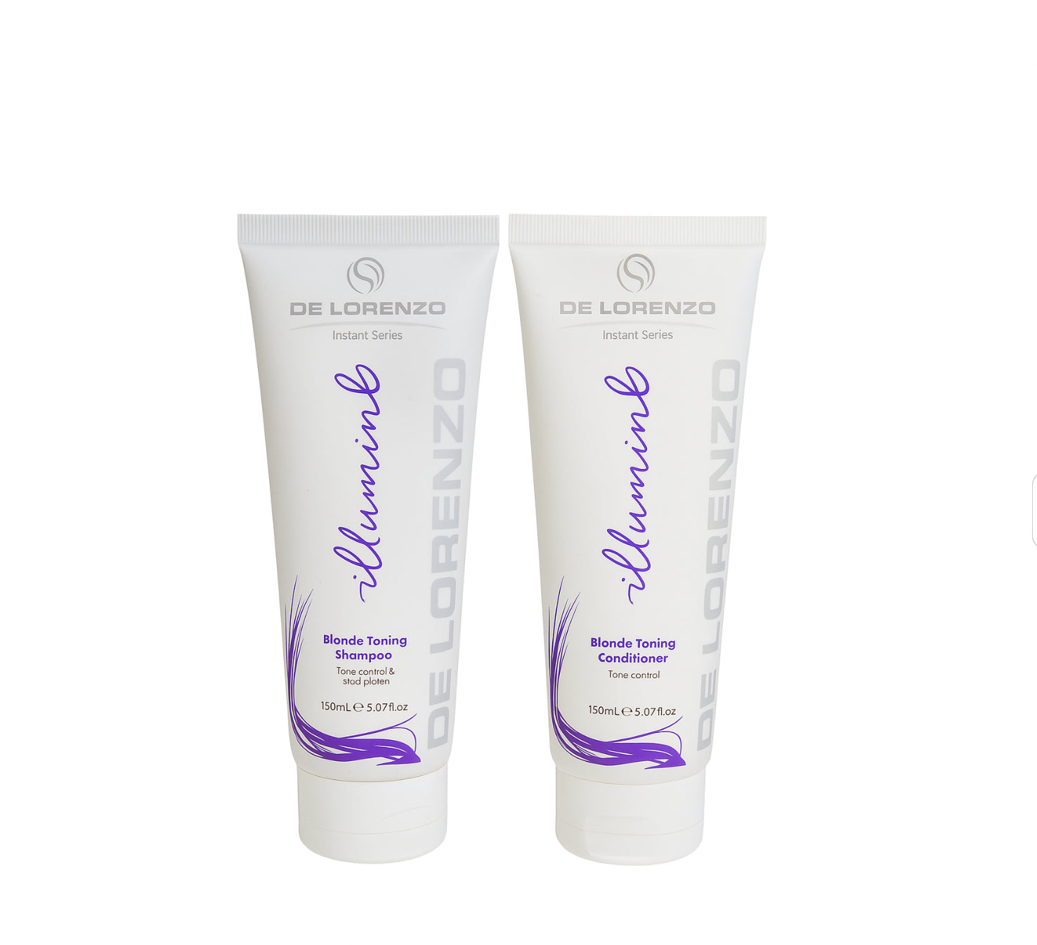 De Lorenzo Instant Illumin8 Blonde Toning Shampoo & Conditioning  Duo 2x120ml