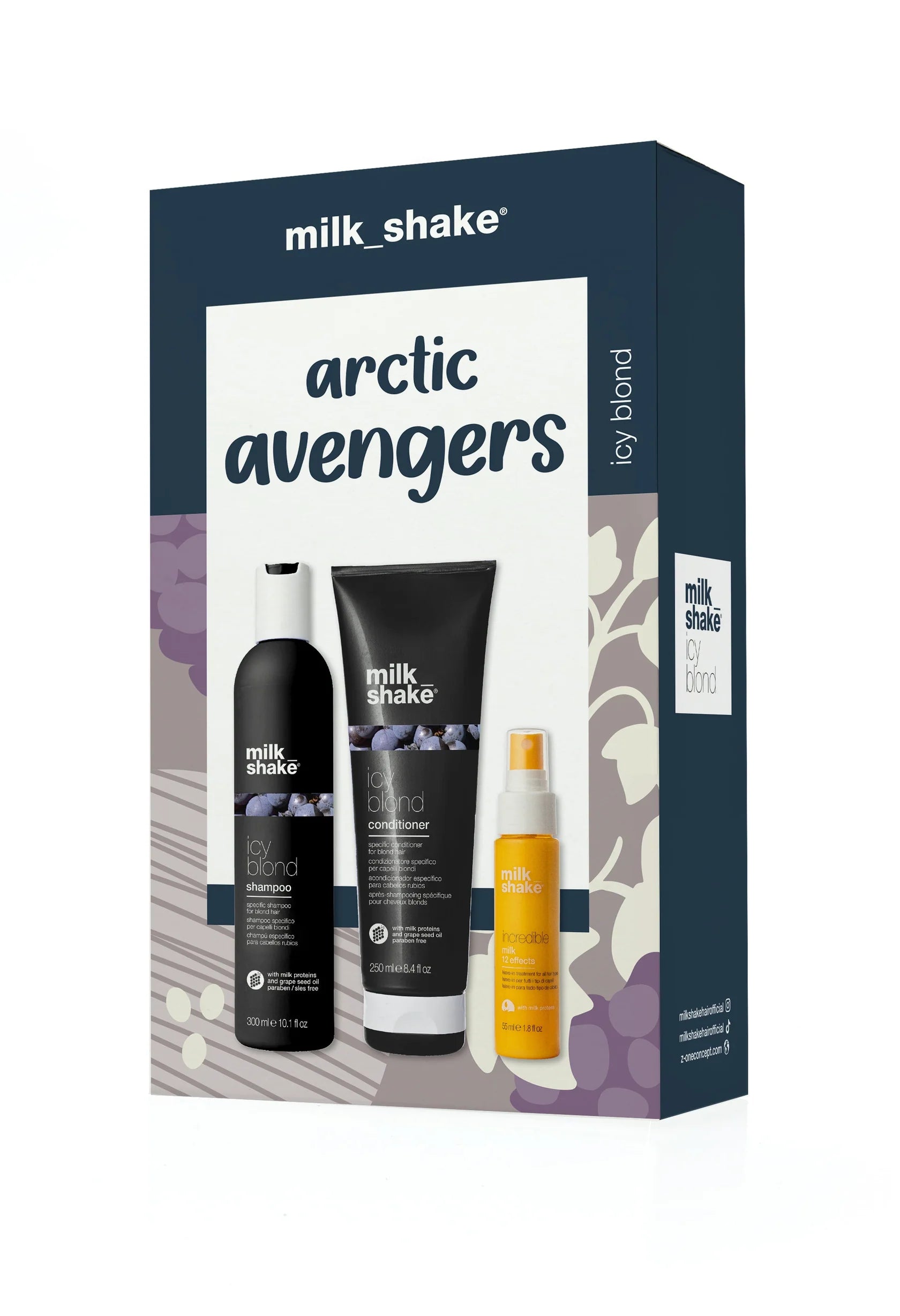 milk_shake ARCTIC AVENGERS icy blonde Trio Pack
