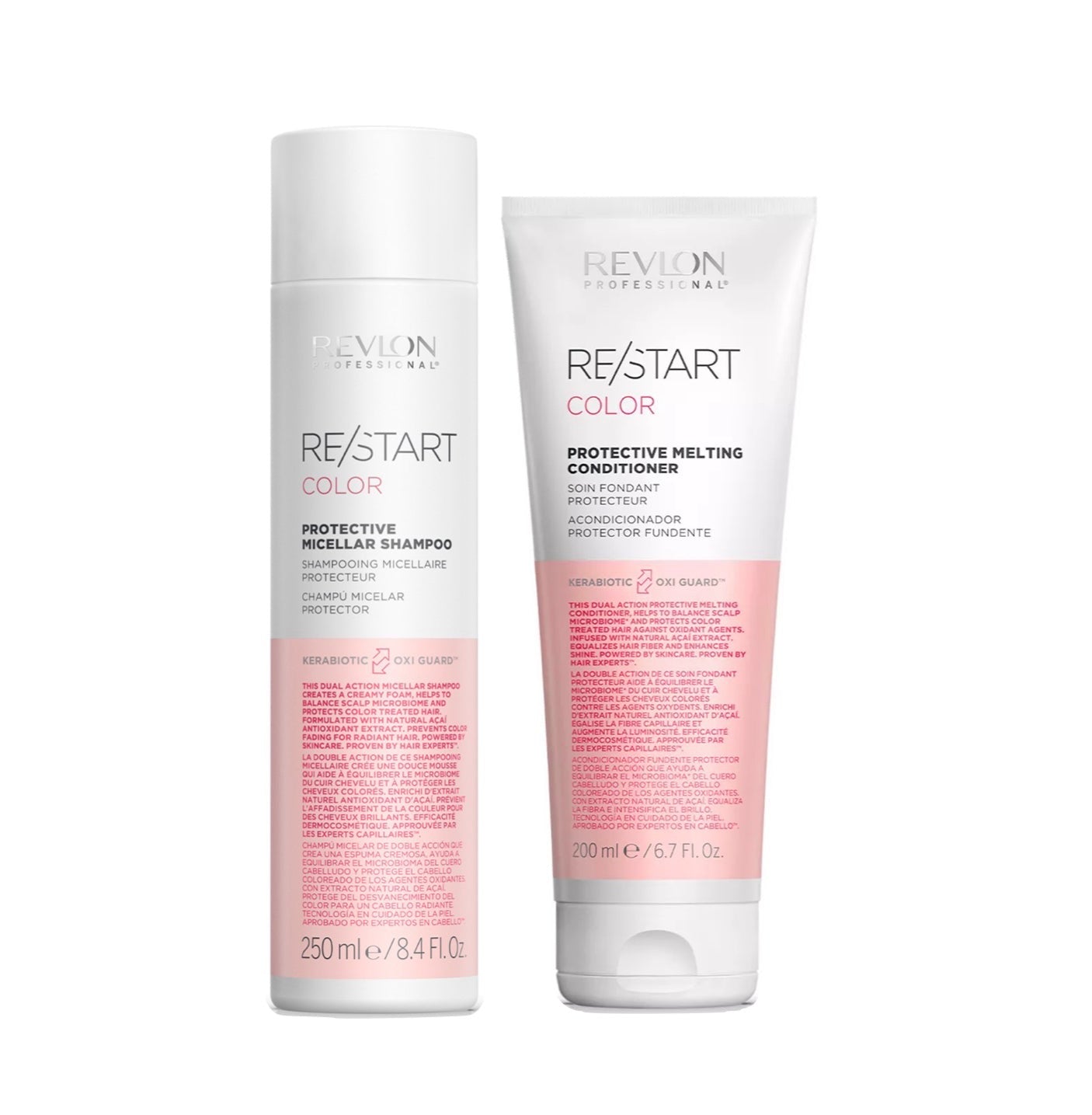 REVLON PROFESSIONAL RE/START™ COLOR-PROTECTIVE DUO WITH FREE MINI DETANGLER BRUSH