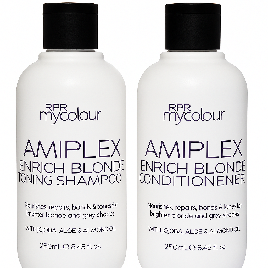 RPR Amiplex Enrich Blonde Toning Shampoo & Conditioner 250mL