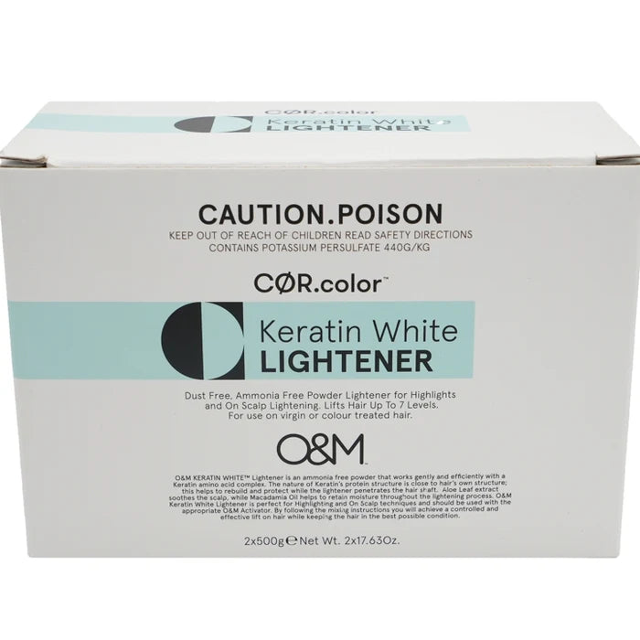 O&M CØR.COLOR AMMONIA FREE KERATIN LIGHTENER WHITE 1kg