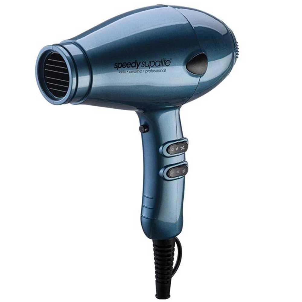 Speedy Supalite Ionic Ceramic Professional Hairdryer Steel Blue