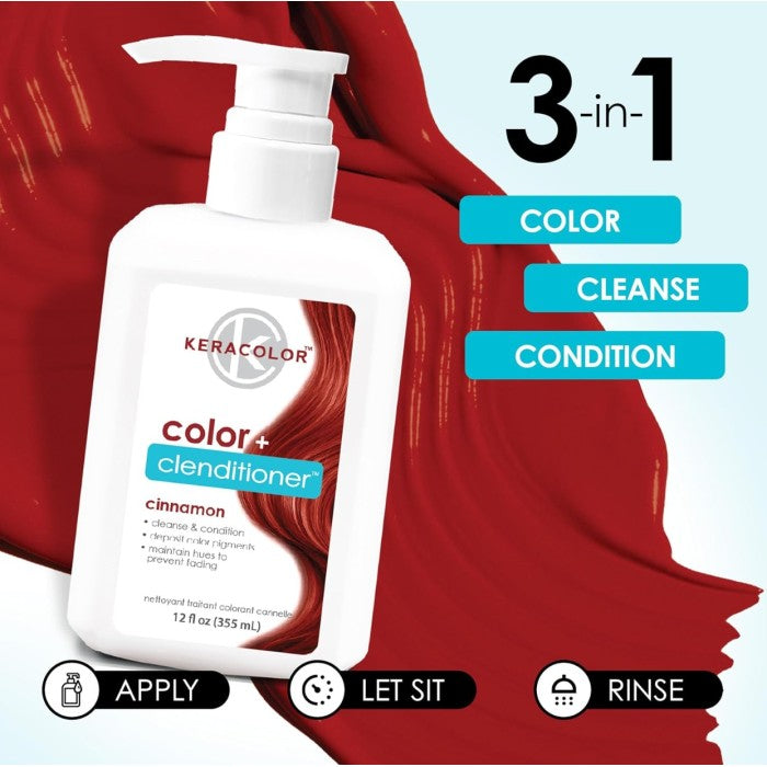Keracolor Color Clenditioner Shampoo Cinnamon 355ml
