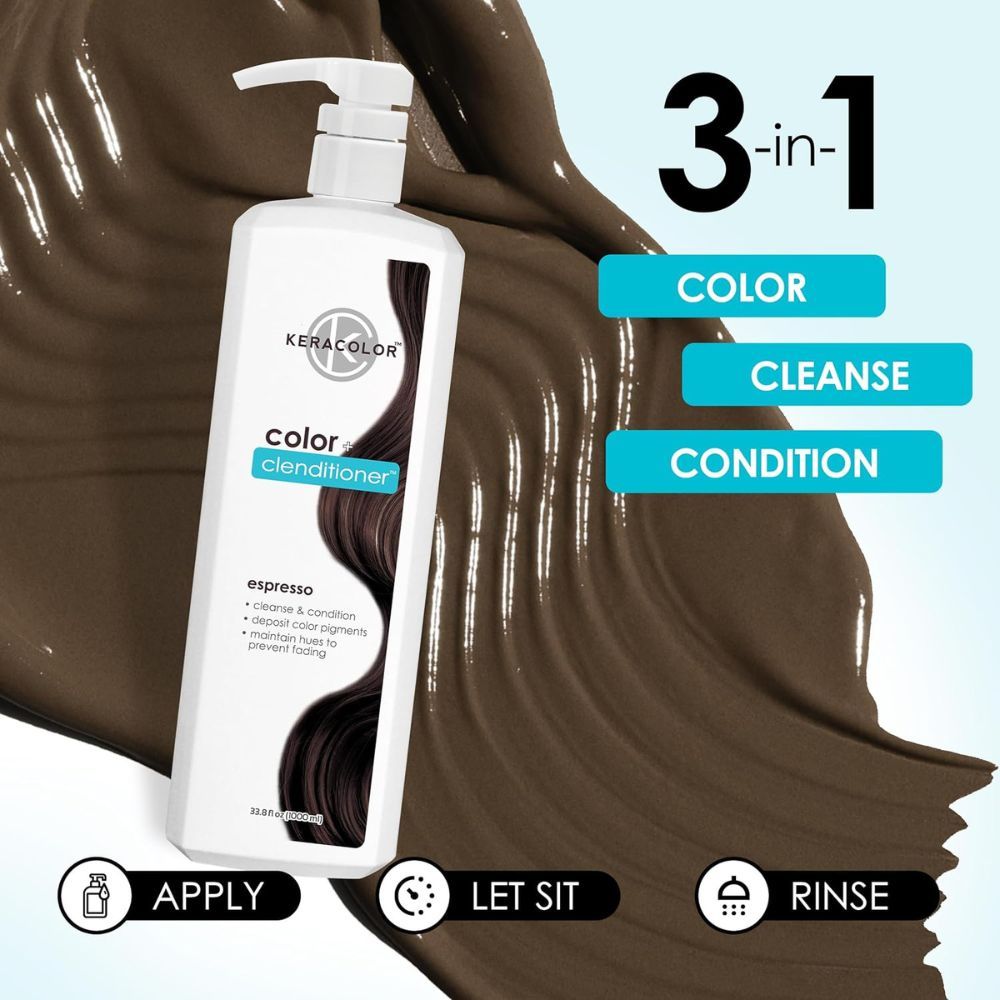 Keracolor Color Clenditioner Colour Shampoo Espresso 1 Litre